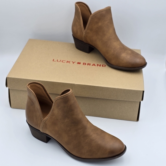 Lucky Brand Shoes - NIB Lucky Brand LP Bosha Ankle Booties, Brown Waltz P, Women's 8M/39